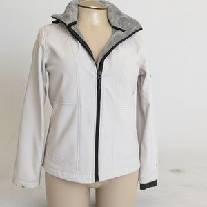Free Country Ladie’s Super Softshell Jacket w/ Gray Stripes